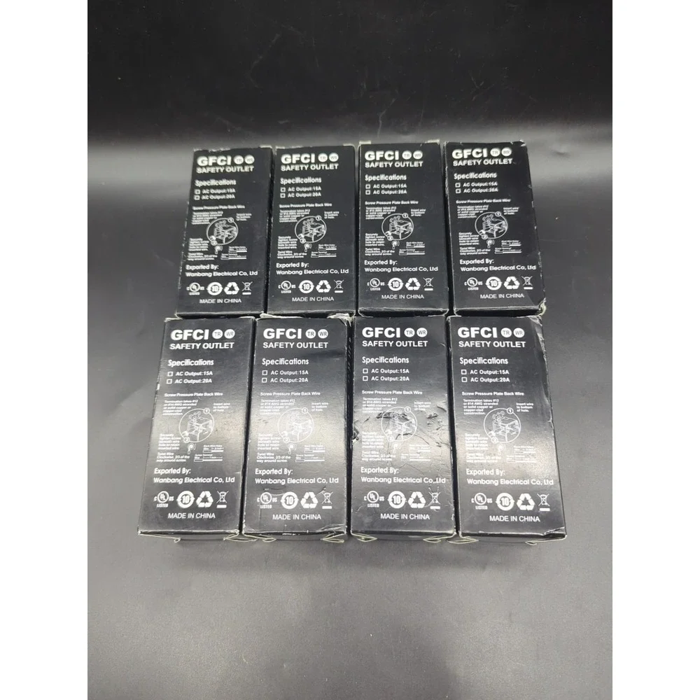 [8 Pack] WEBANG Self-Test GFCI Outlets, Tamper-Resistant and Weather-Resistan...